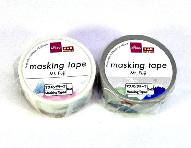 Daiso Japan Exclusive Washi Masking Tape Lot 10 Set Mt Fuji Sushi Ninja Cute