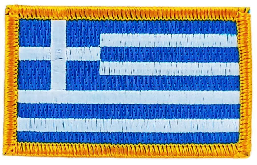 Patch Embroidered Patch Flag Greece Greek Thermoadhesive