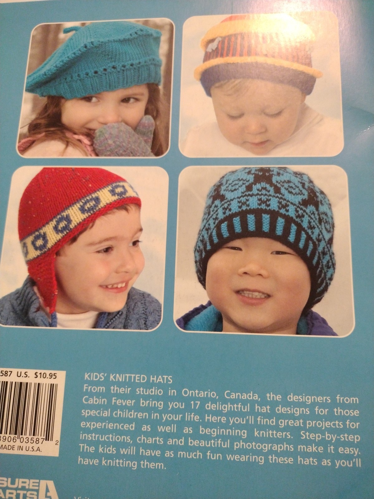#530 Knitting Pattern Hats Children NB to 6 Years Knit in the Round 17 Designs +