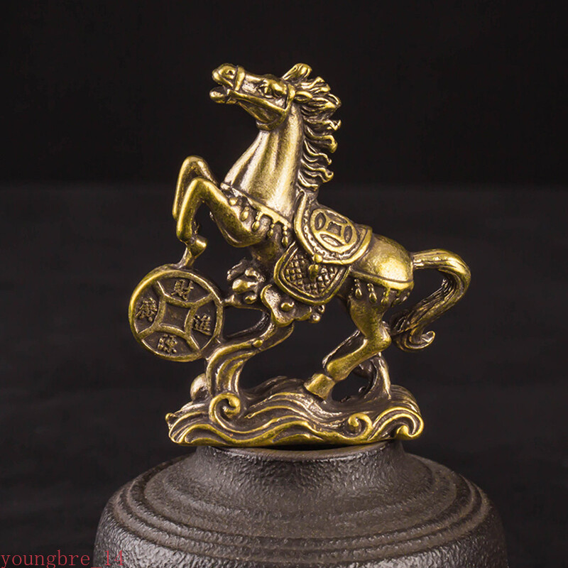 Brass Luck Statue Desk Ornament Zodiac Animal Figurines Miniatures Copper