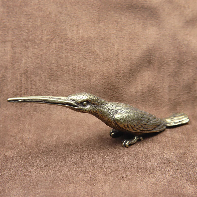 Pure Copper Statue Desktop Decorations Ornaments Vintage Brass Figurines Decors