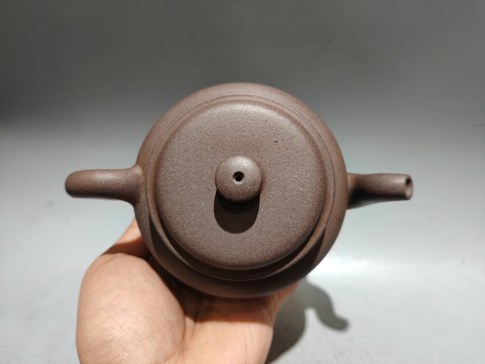 6.2″ Yixing Zisha Pottery Jiangpo Clay 360CC Deep Regular Script Carving Teapot