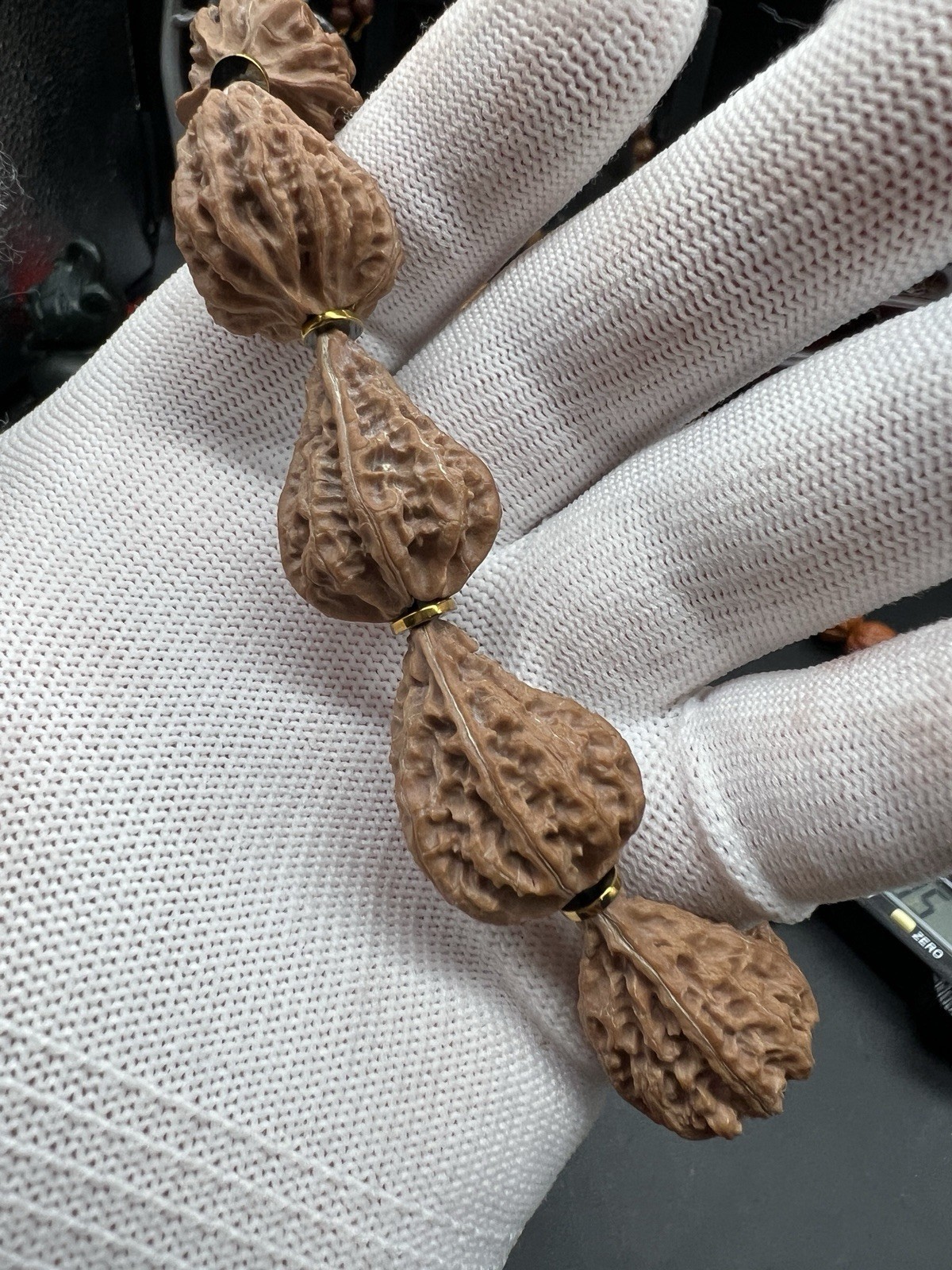 16×20×26.5mm Chinese Small Walnut Bracelet Collection精选野生小核桃水滴💧手串