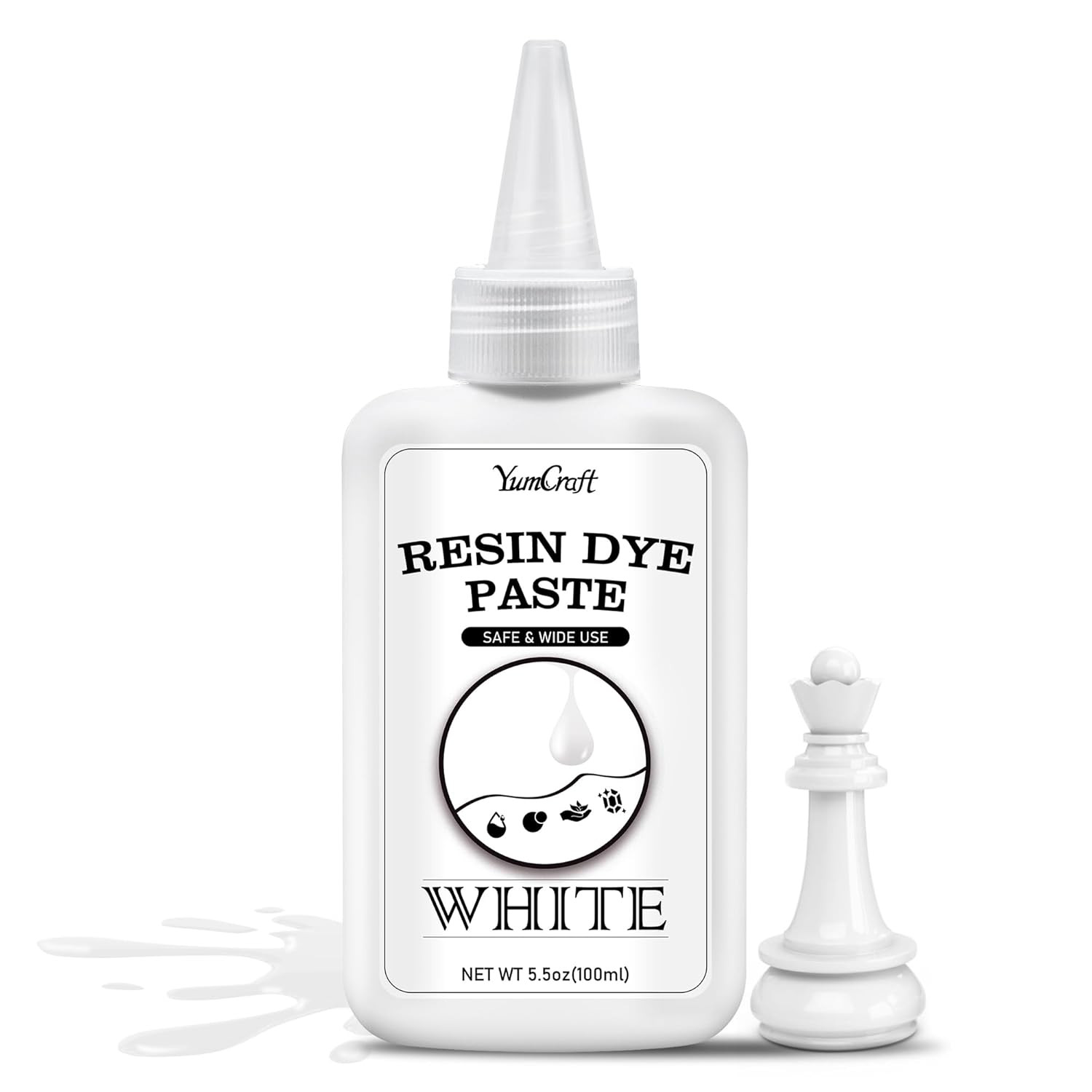 White Epoxy Resin Pigment Paste – 4.5Oz Concentrated Black Resin Dye Paste for D