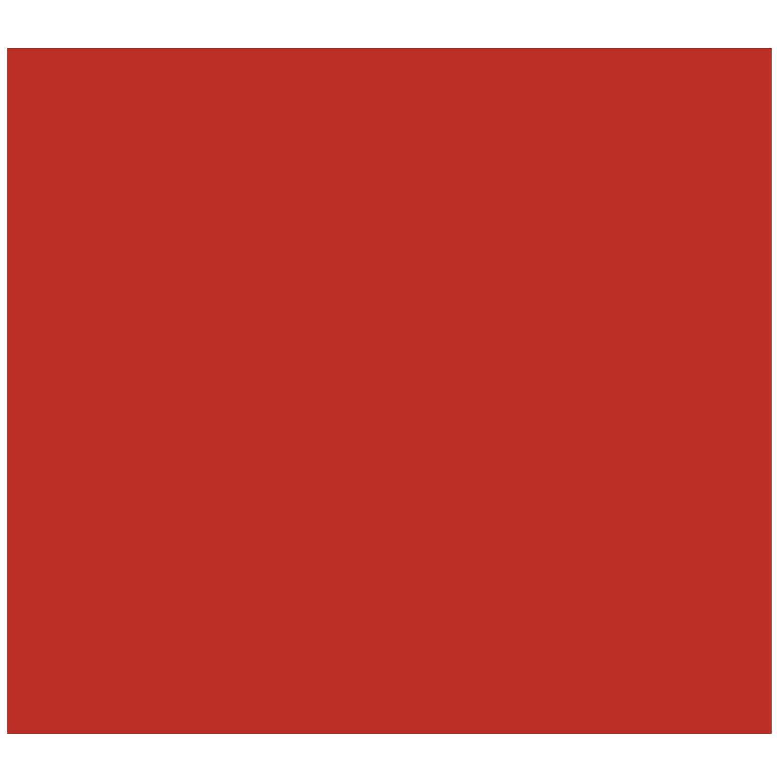 Solid Color 1 pc 5.25 x 4.75 Inch Red Fused Glass Decal Paper