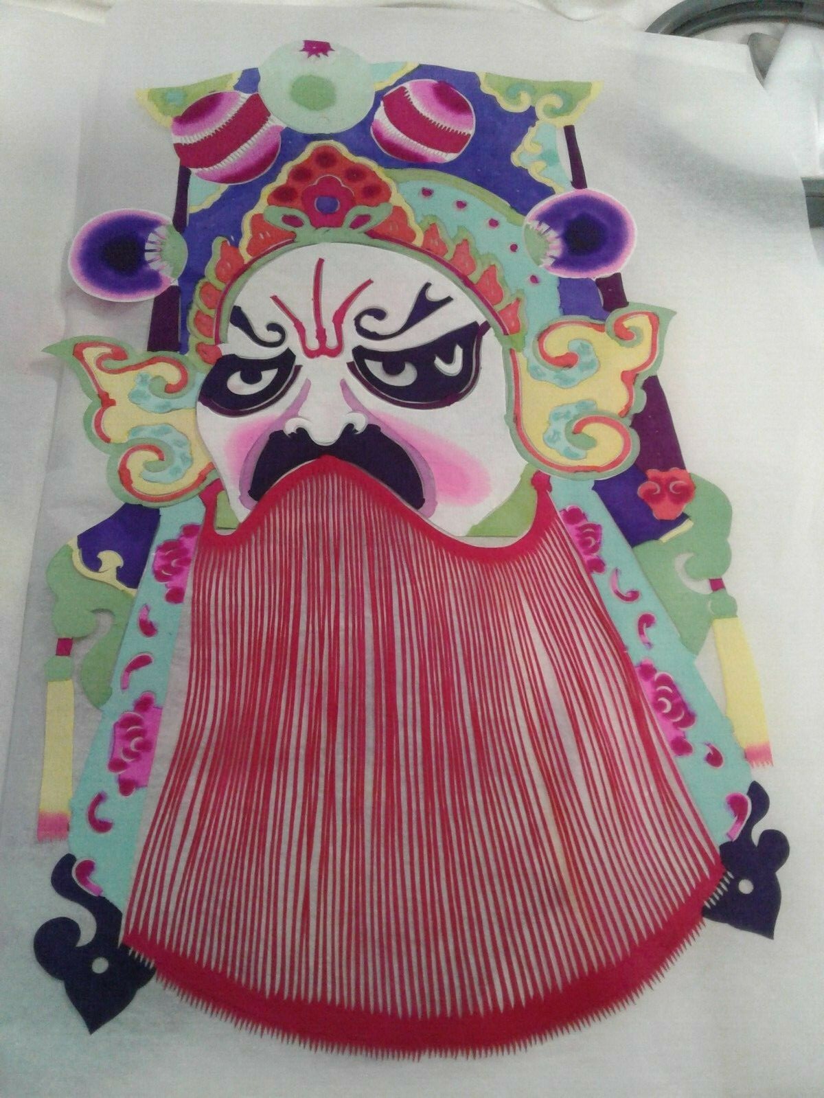Chinese traditional folk art paper cut outs 10 different pieces in folder CHINA