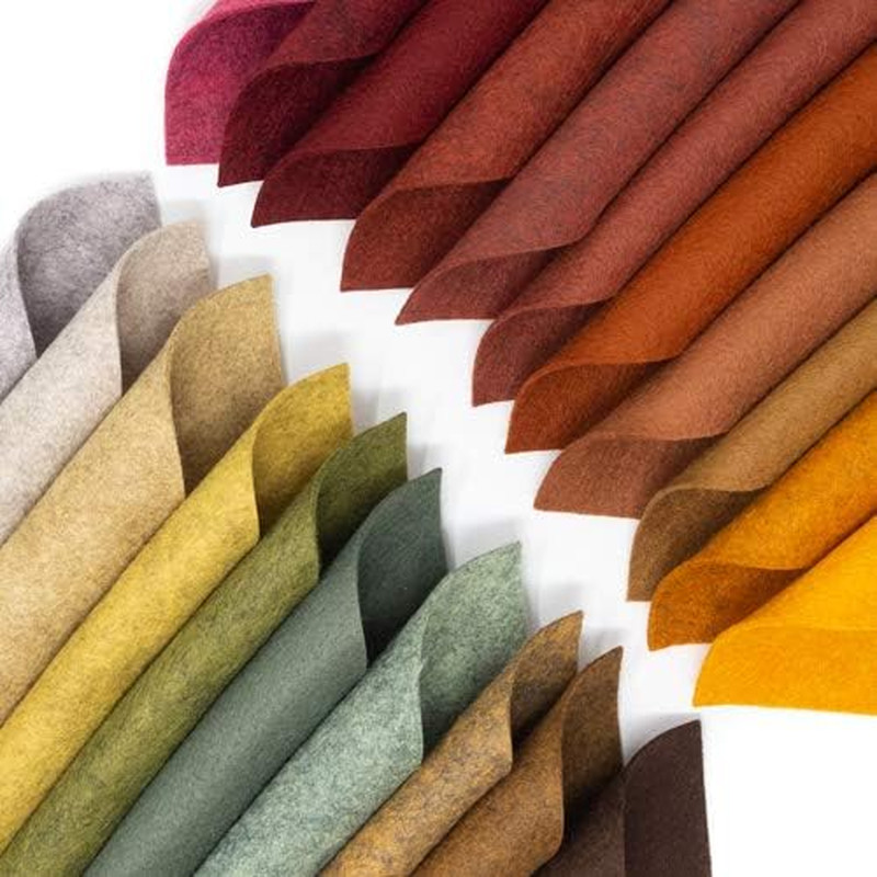 21 Felt Sheets Mix Color Fall Colors Collection Merino Wool Blend Felt Sheets Cr