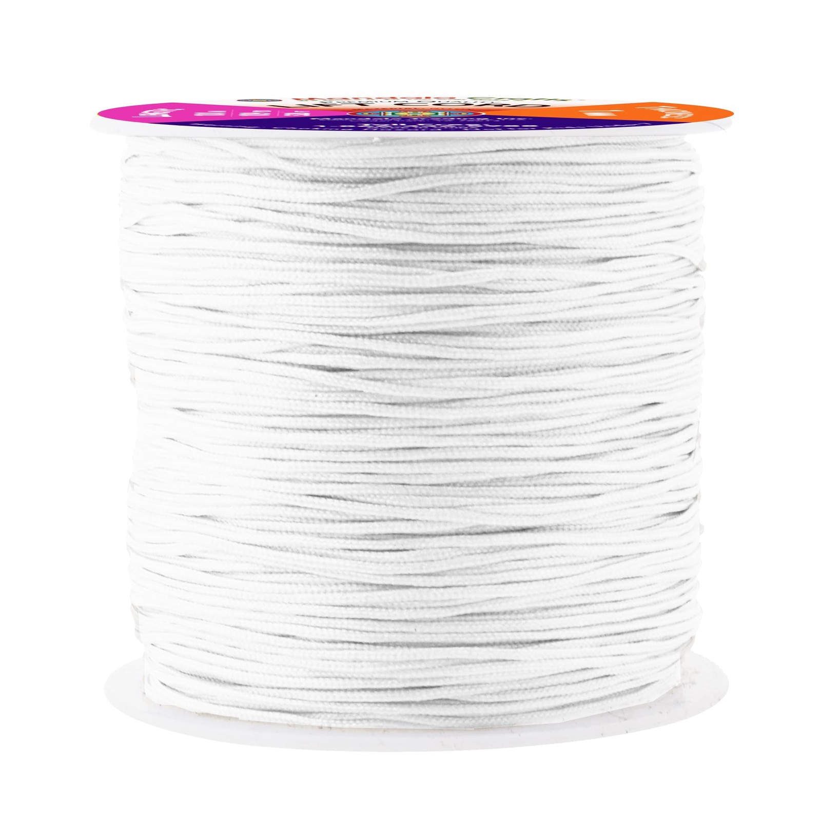 1mm White Blind Strings Lift Shade Cord – 109 Yards Braided Nylon Cord for Roman