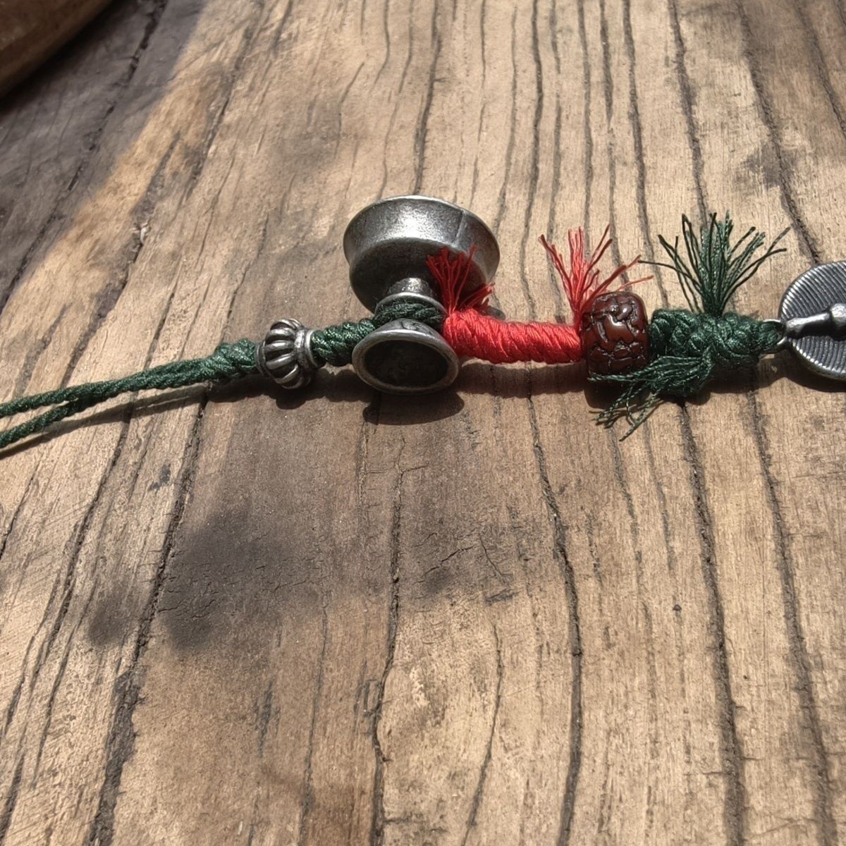 Tibetan Style Alloy Pendant Buddha & Butter Lamp Mala Bead Accessory