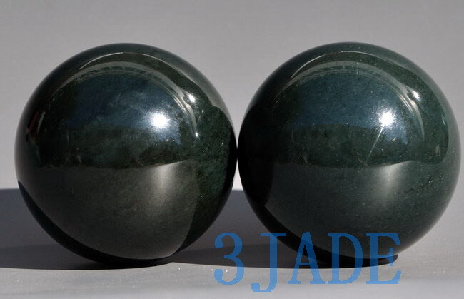 48mm Natural Nephrite Jade Ball / Sphere Crystal Healing