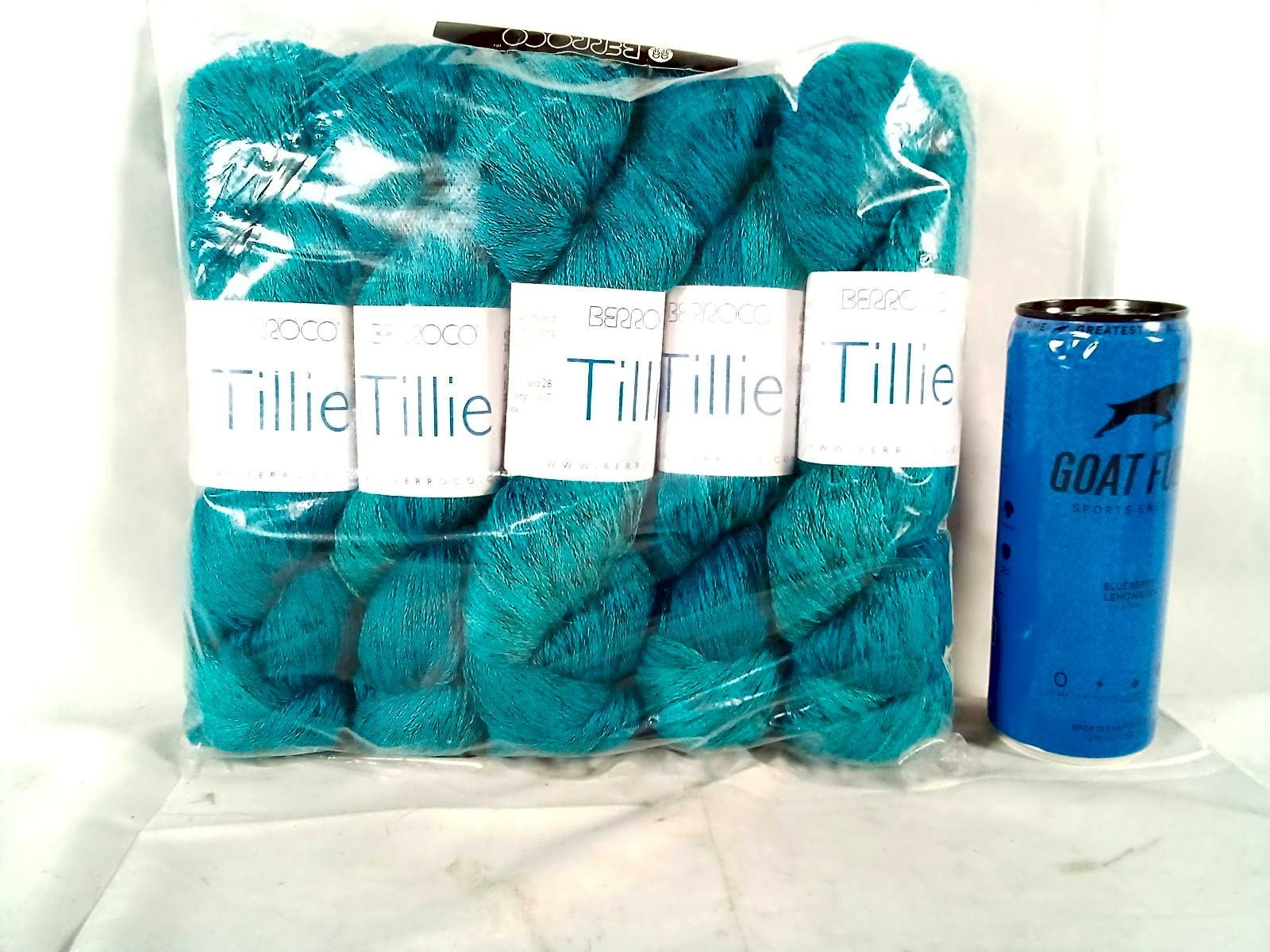 Berroco Tillie Pamba 10979 Pima Cotton & Cupro Yarn, Lot of 5 Skeins