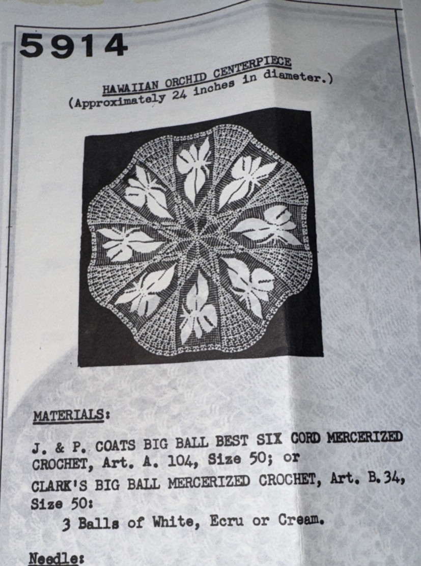 Choice Vintage Mail Order Crochet Original Patterns