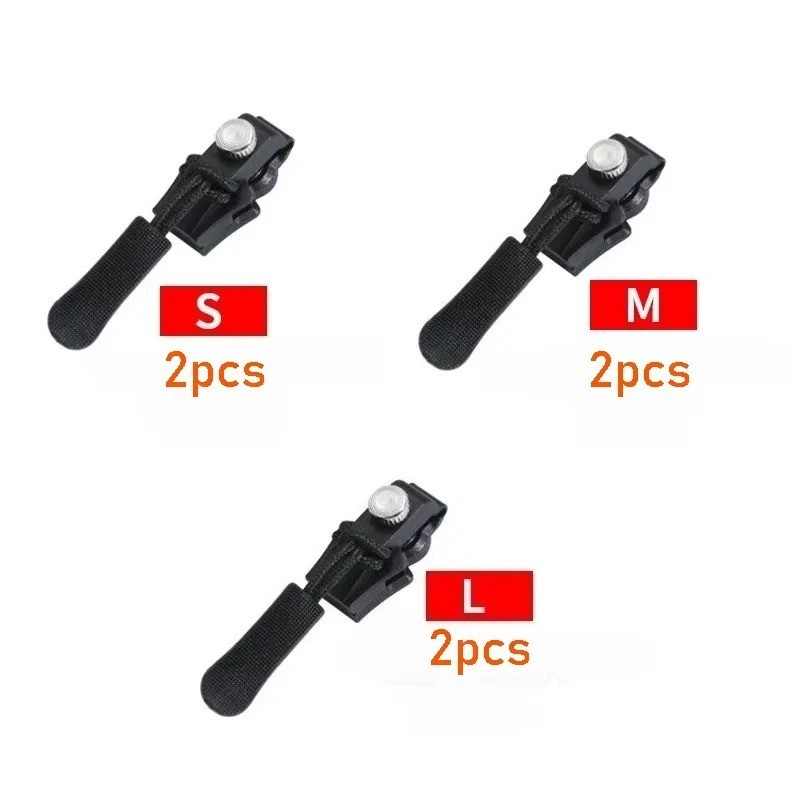 12-Pack Universal Fit Zipper Repair Kit Quick Fix Detachable Slider Replacement