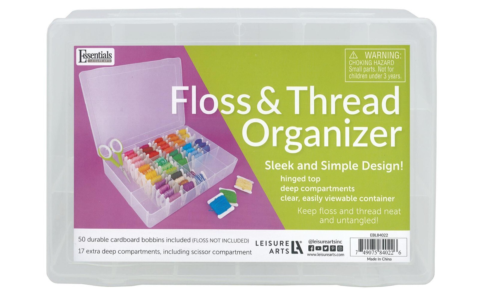 Leisure Arts ~ Floss and Thread Organizer – single unit