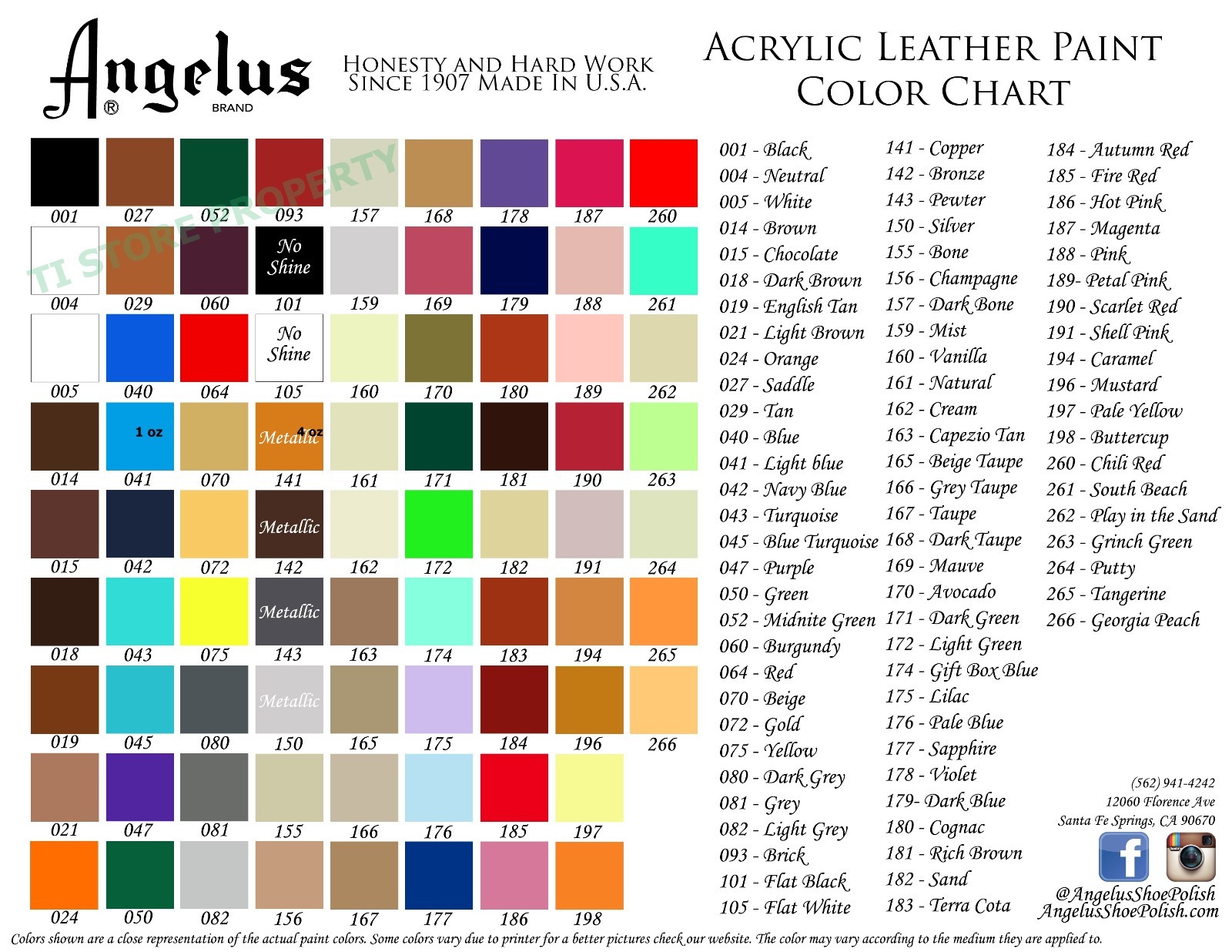 2 Bottles Angelus Acrylic Leather Paint /Dye – Leather & Vinyl – 4 oz- Original