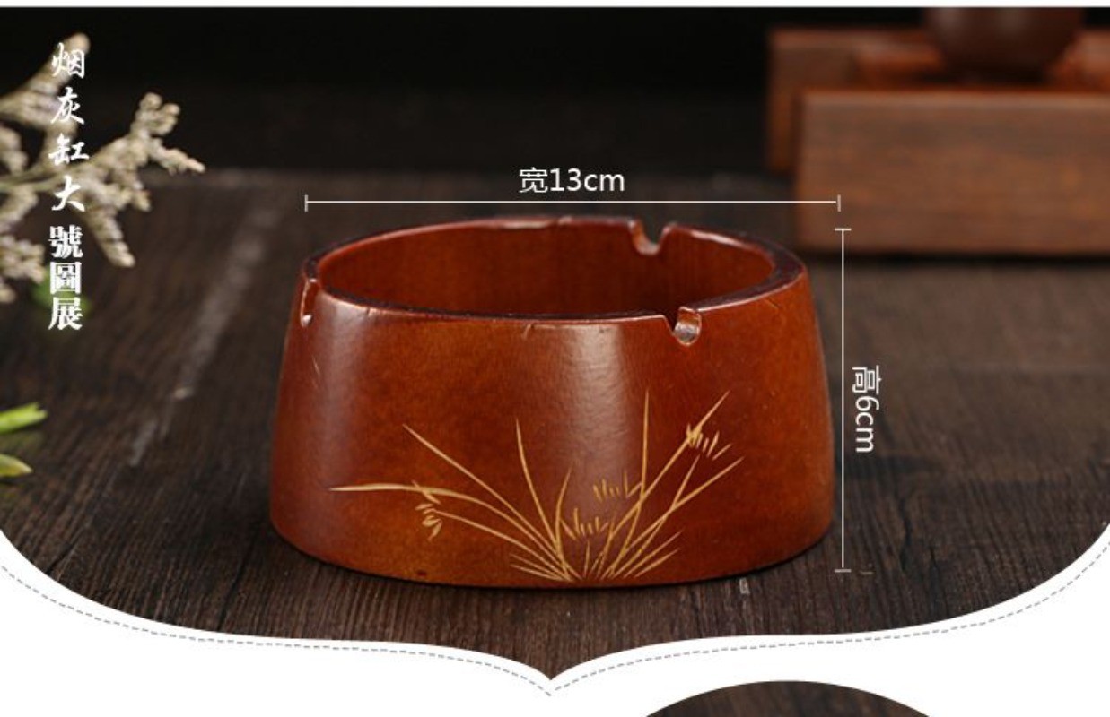 Handmade Bamboo Root Ashtray Mini Bamboo Ash Holder Office Home Decor