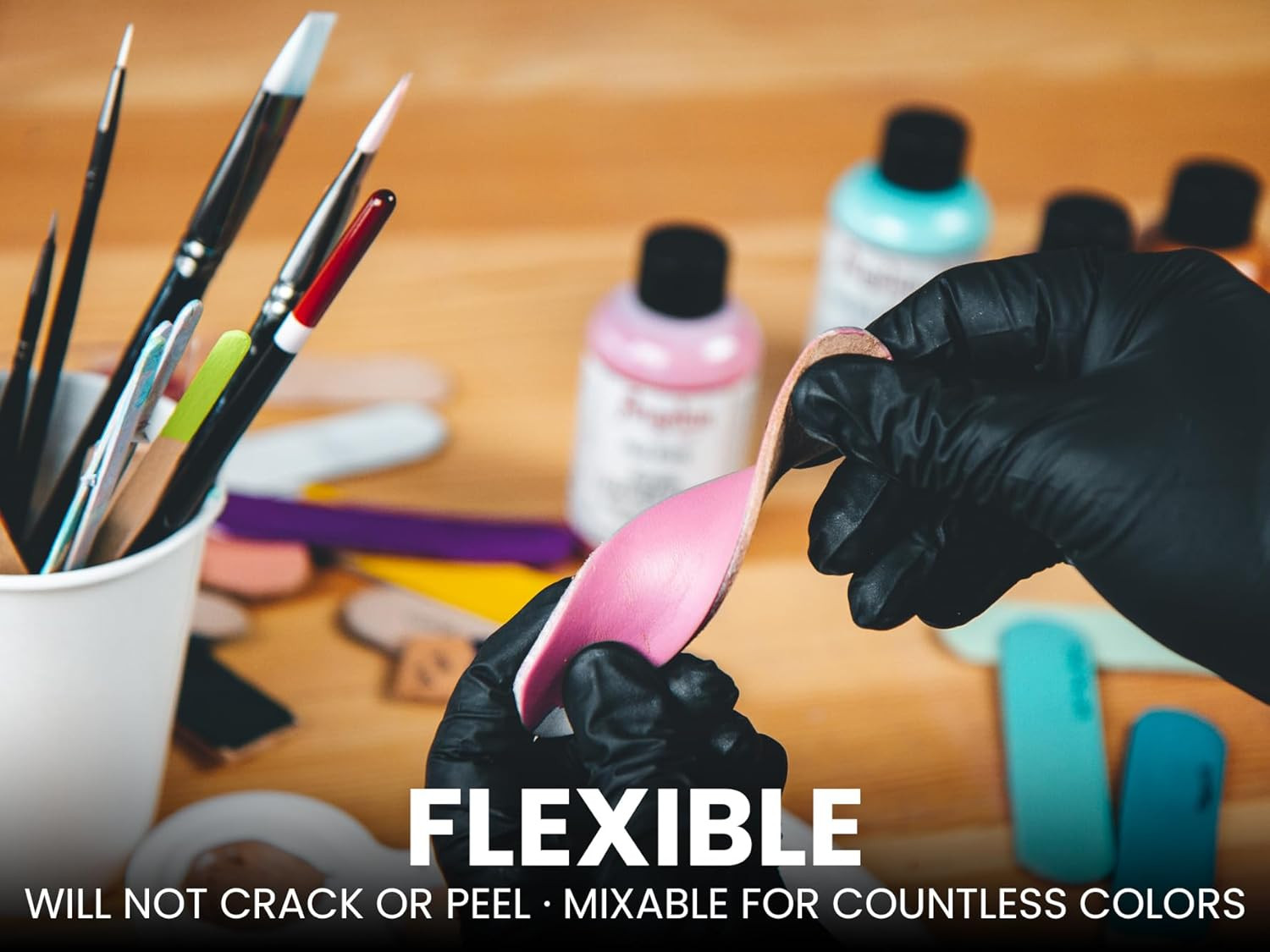Black Acrylic Leather Paint for Shoes, Sneakers & More – 1 Fl Oz