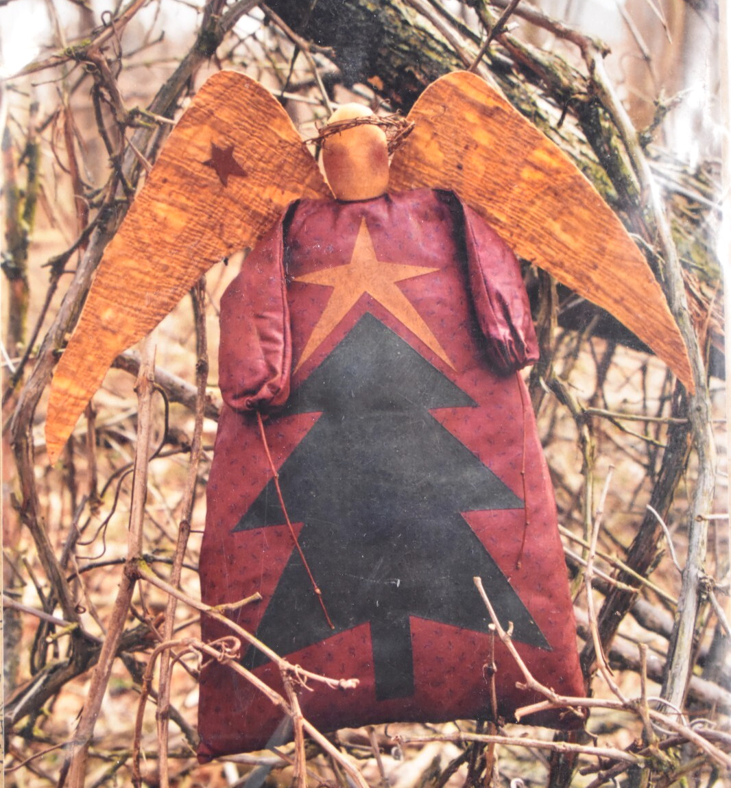 3 Primitive ANGEL Doll Patterns Mulberry Street, Sugar Camp Road UNCUT