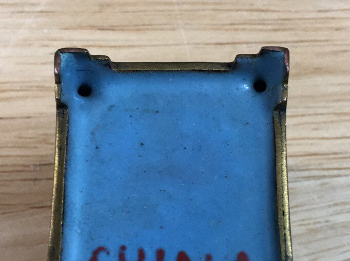 Vintage 1900s Marked China Cloisonné pill box