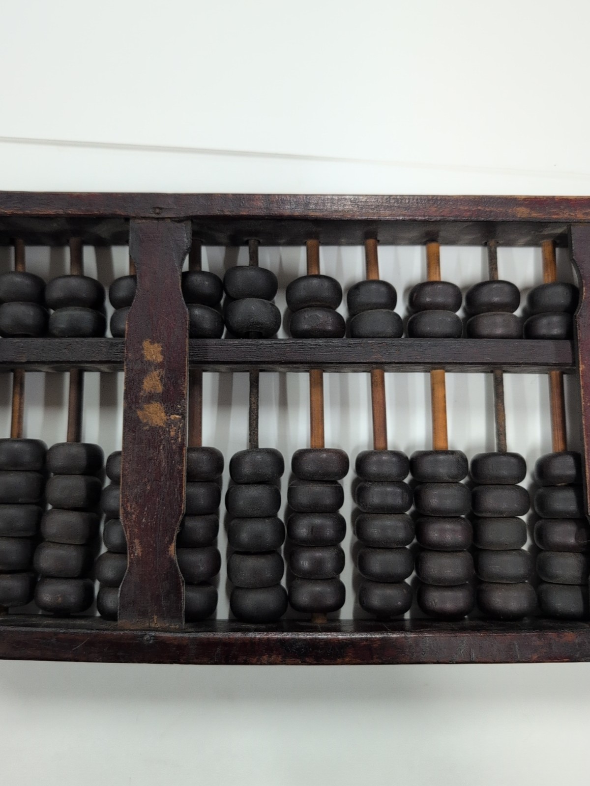 Vintage Antique Chinese Abacus, Made Of Solid Hardwood
