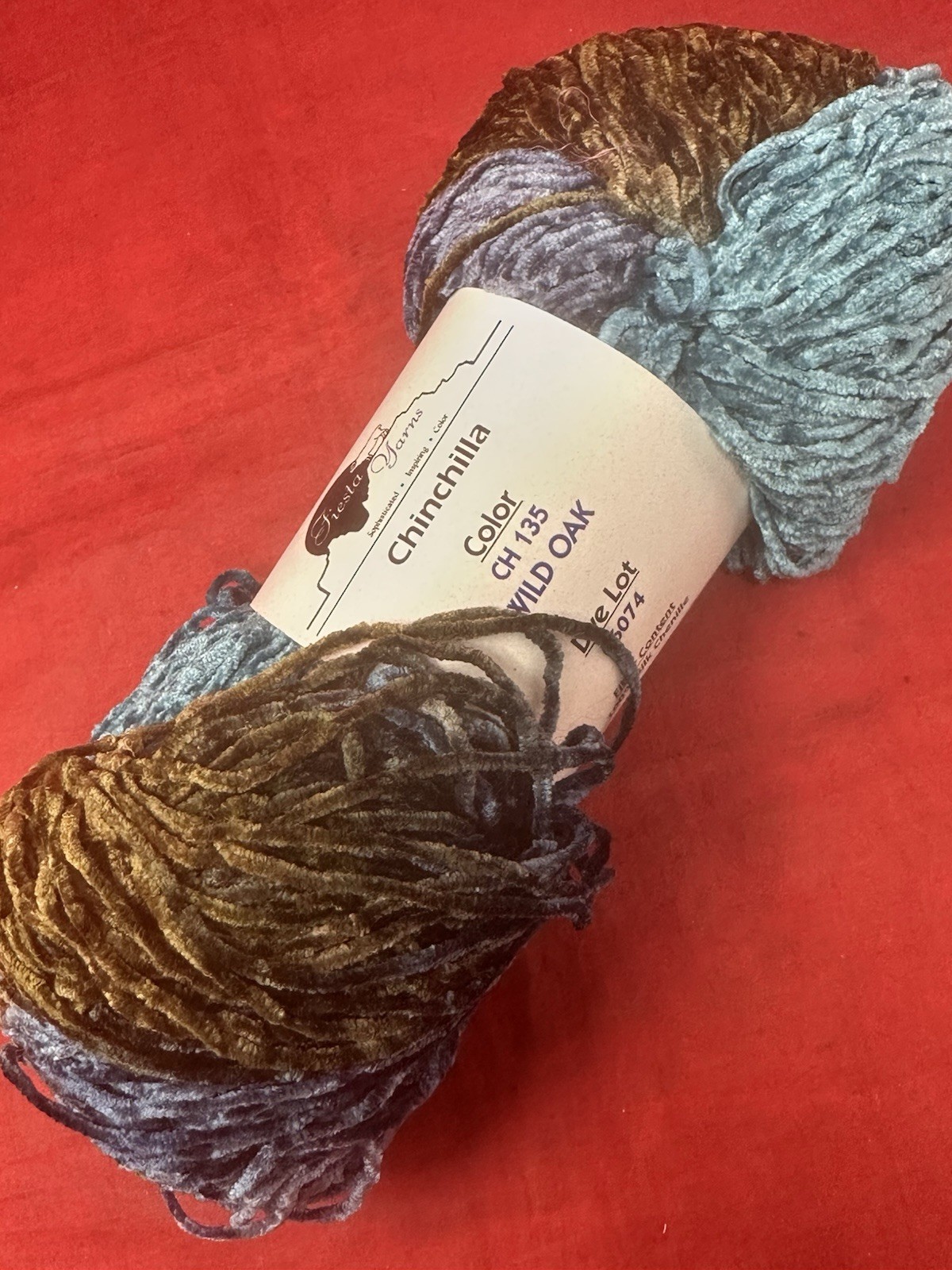 Fiesta Yarn Silk Chinchilla Wild Oak CH 135 Hand Dyed Lot 06074 225 Yards