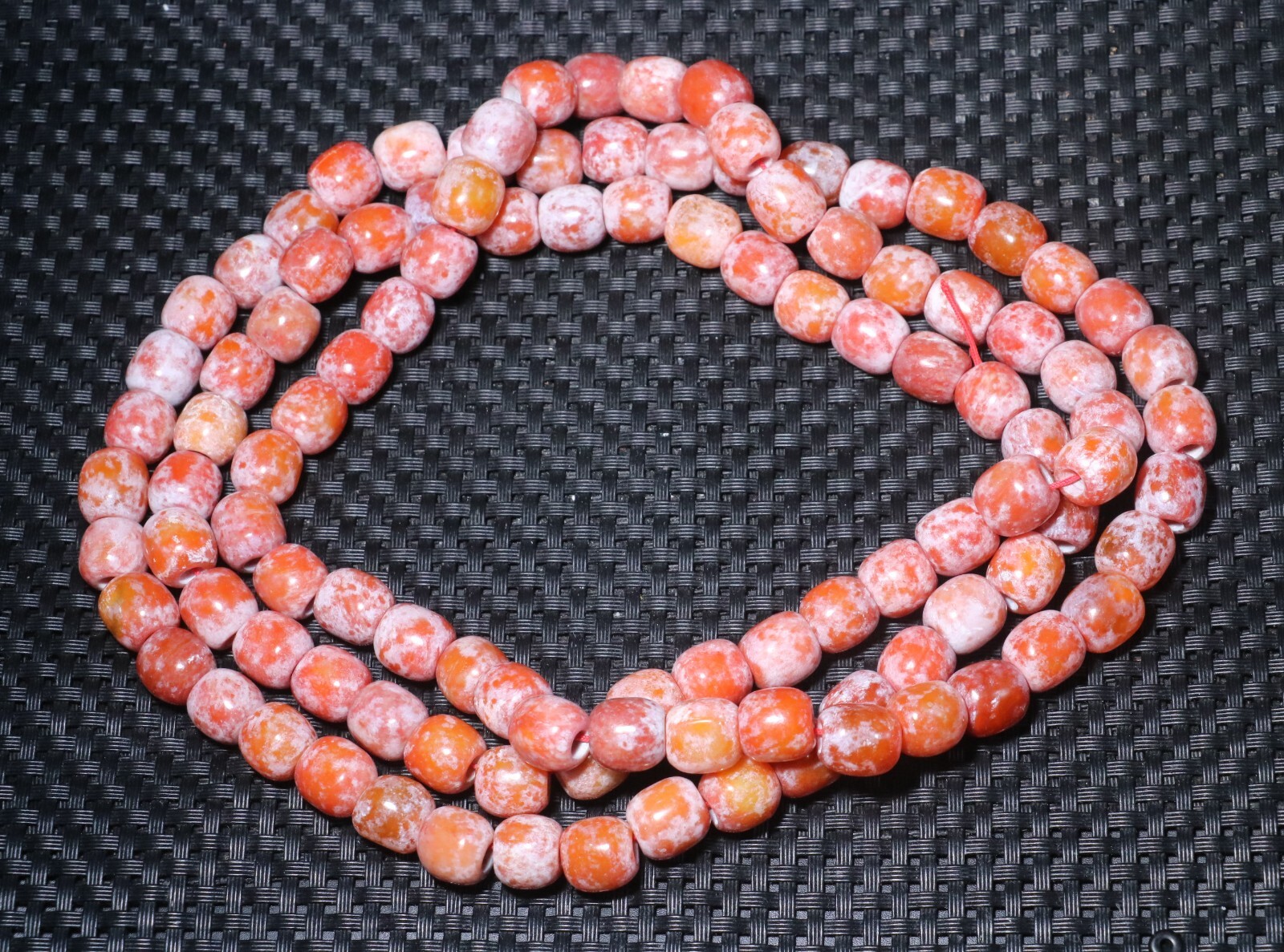 Neolithic Liangzhu CULTURAL Old JADE Leo Wealth Bead 108 Prayer Necklace Amulet