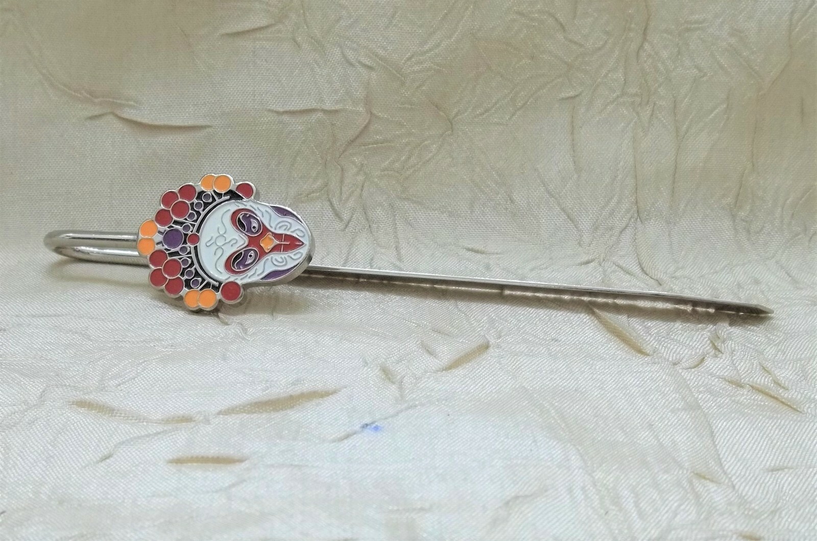 Chinese National Essense Vintage Opera Mask Book Mark New In Box
