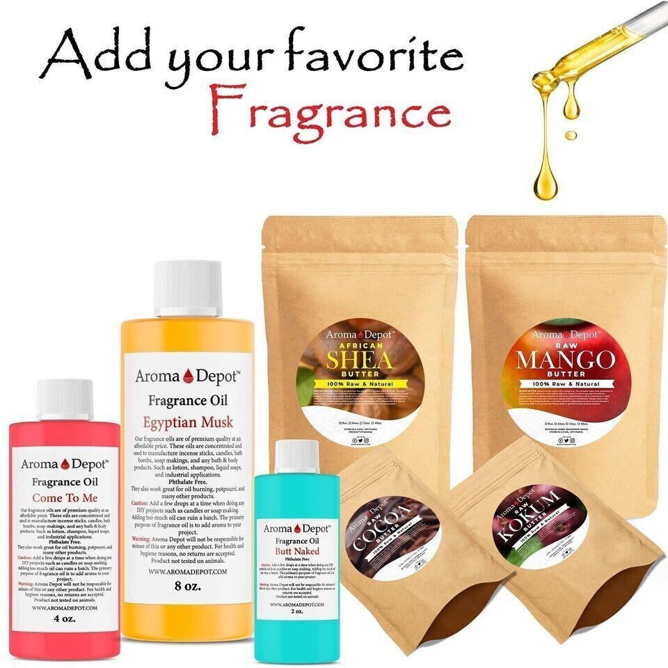 Fragrance Oil 8 oz. For Soap Butters Candles Warmers Incense Scented Oil Burner