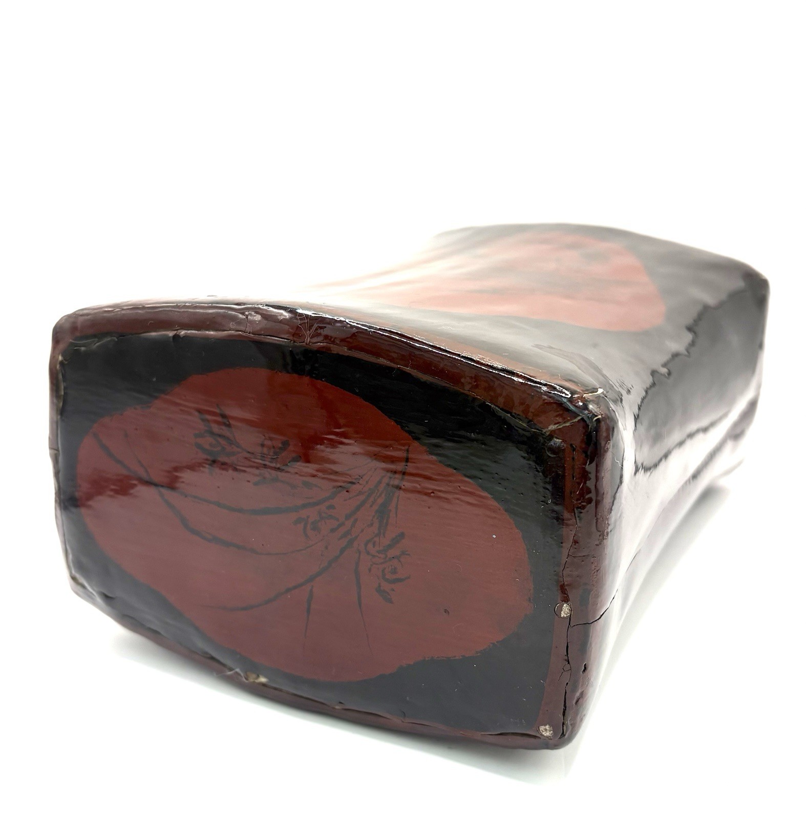 Vintage Chinese Lacquered Opium Pillow