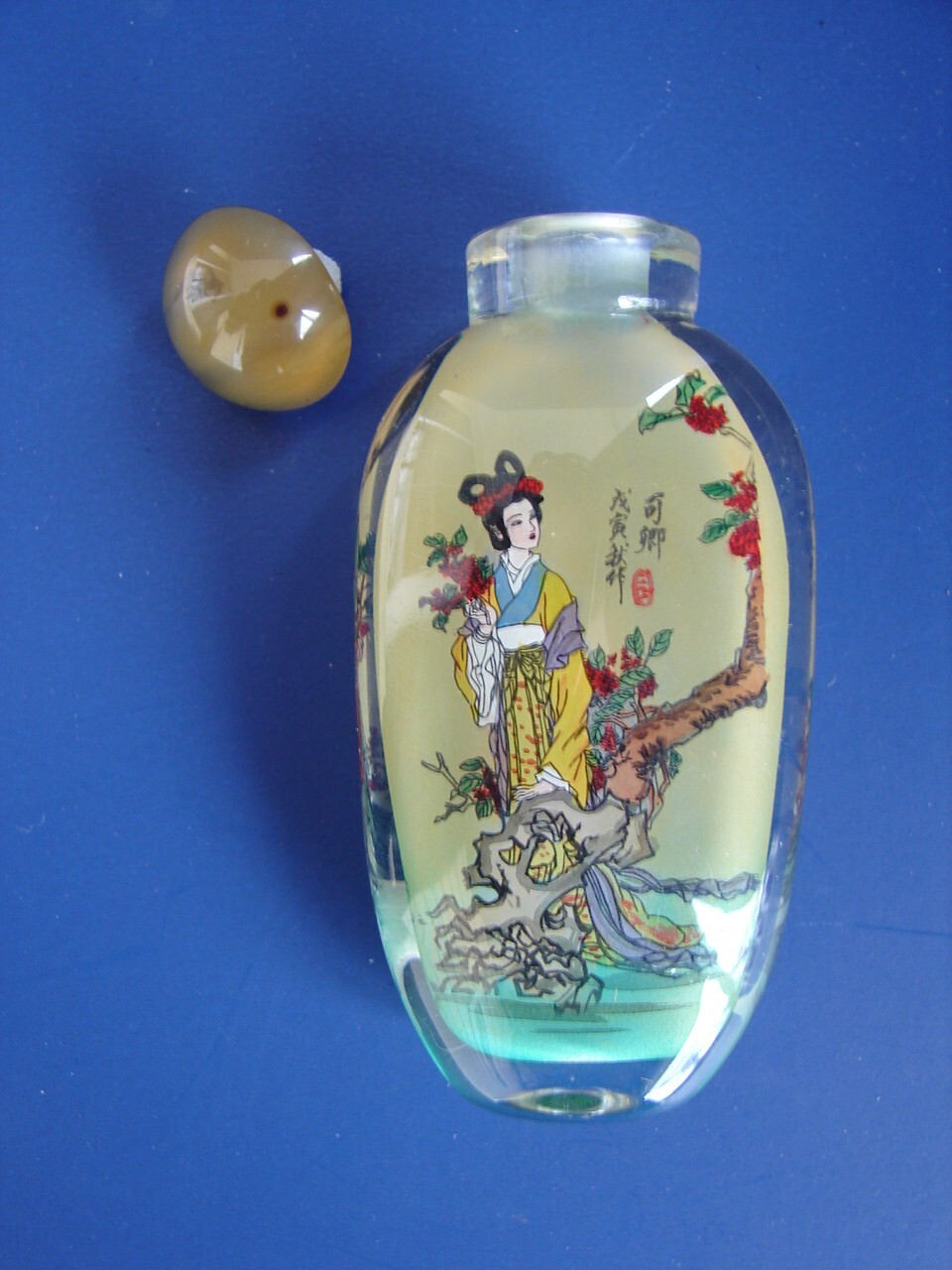 6 Chinese Hand Painted Snuff Bottles 12 Beauties Jinling Dream of Red Mansions