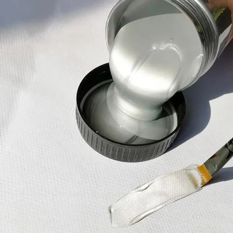 100ml Waterproof Acrylic Paint Gold Metallic Pigment Color for Textile Gypsum