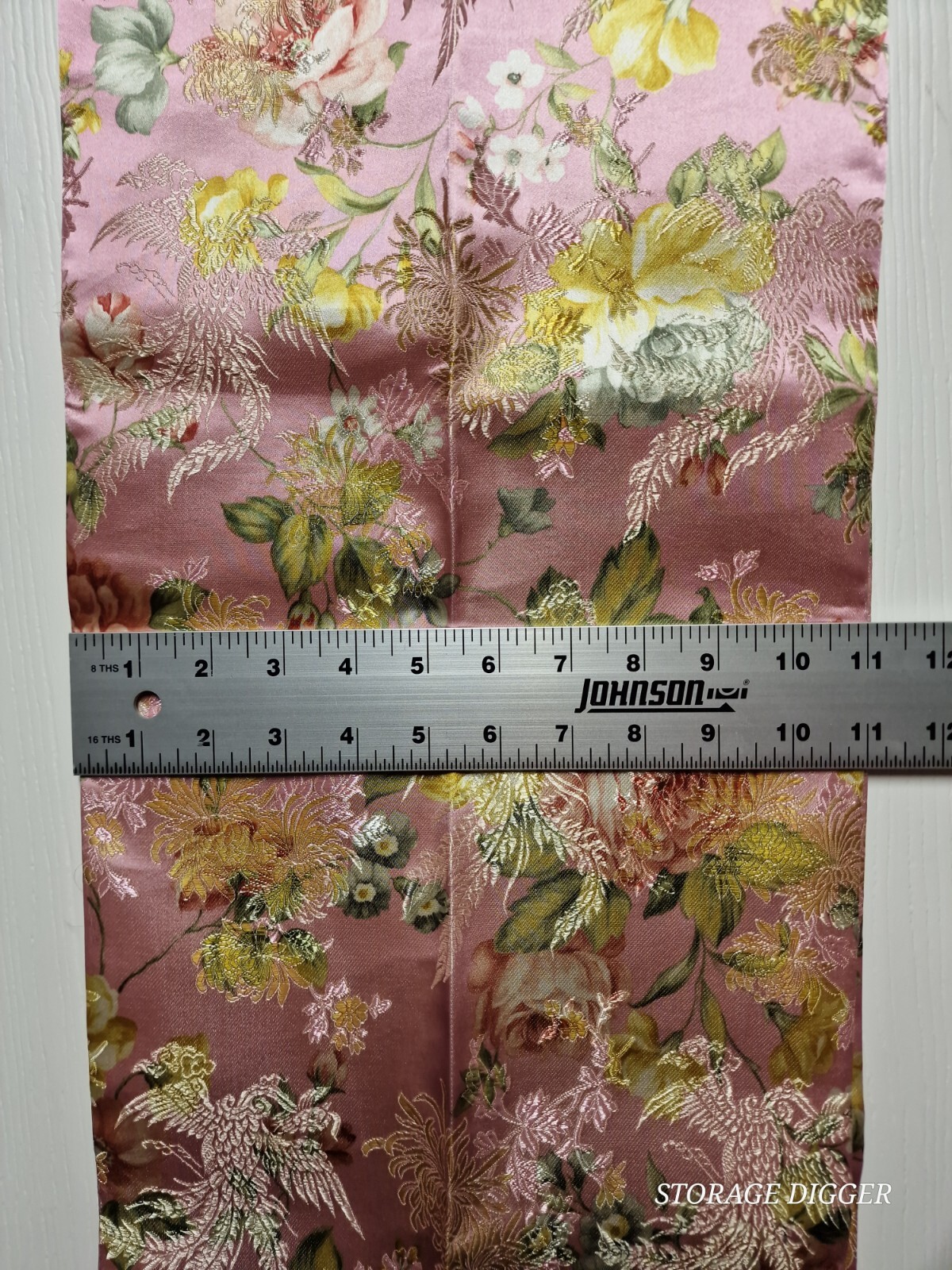 VTG Nanjing Brocade China Silk Pink Floral Scarf Gift Box Set with Certificate