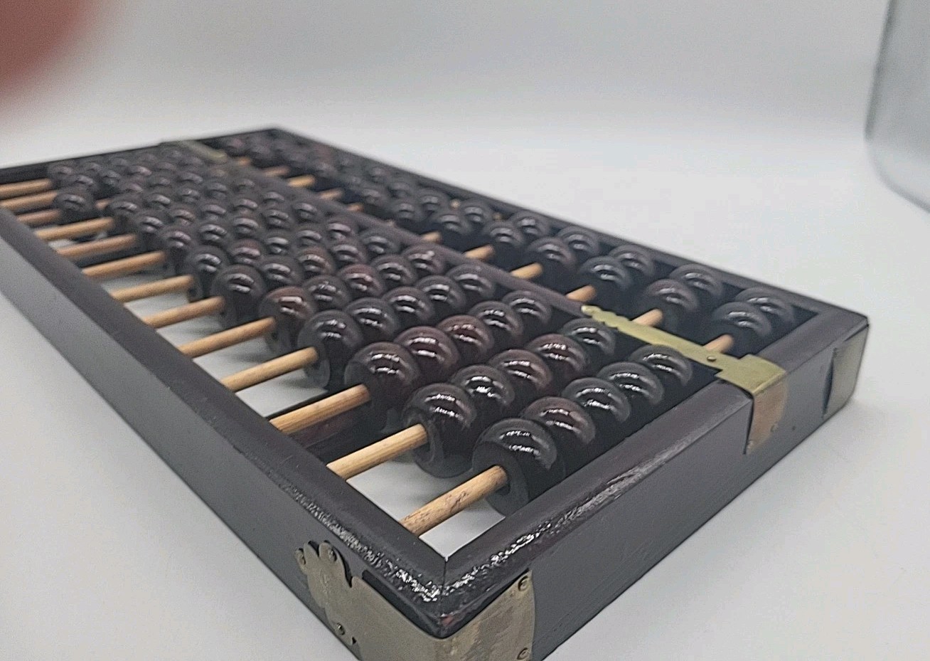 VINTAGE PEONY BRAND ABACUS WOOD & BRASS PEOPLE’S REPUBLIC OF CHINA – SEE PHOTOS