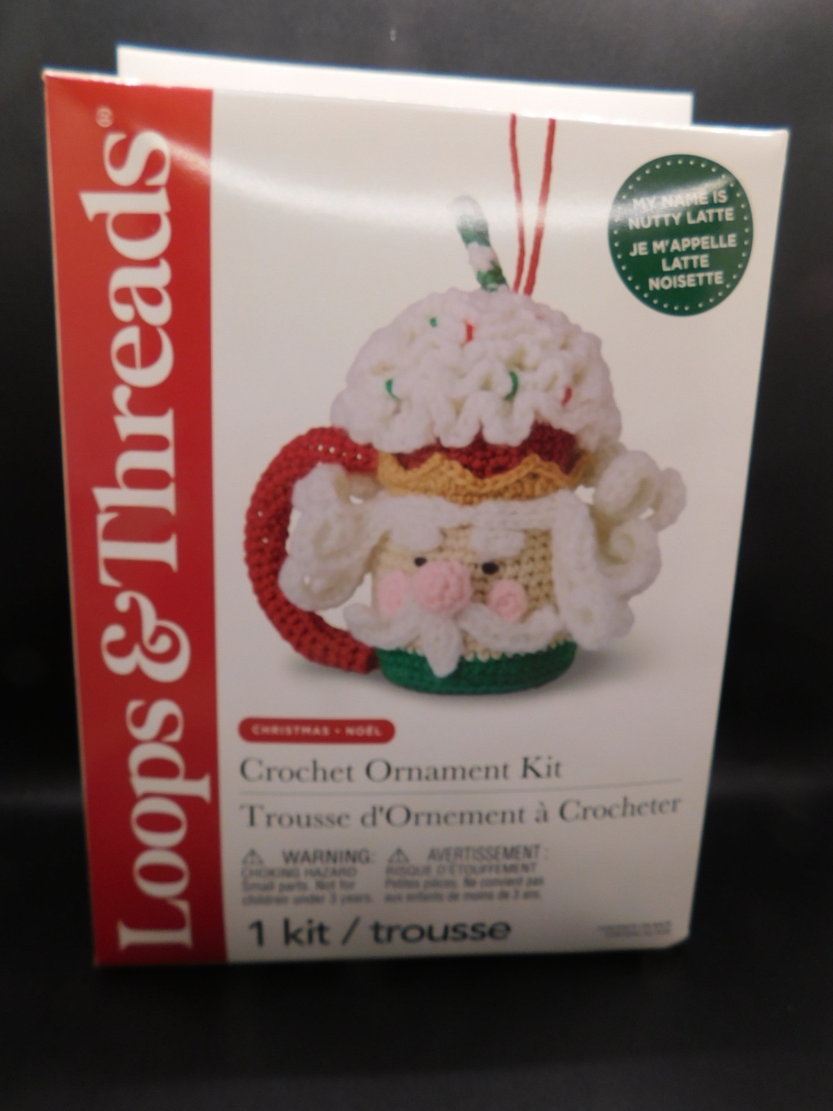 Loops & Threads Crochet Ornament Kit Nutty Latte Finished size 6.2″x6.5″x4.7″