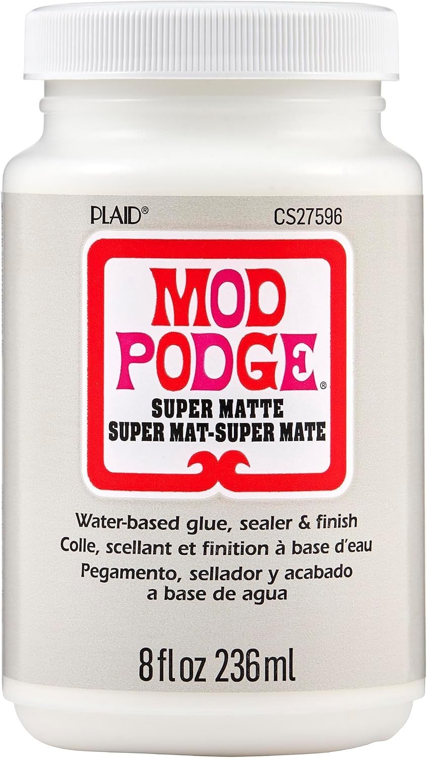 Super Matte, All-in-One Glue, Sealer, and Finish, 8 fl oz,