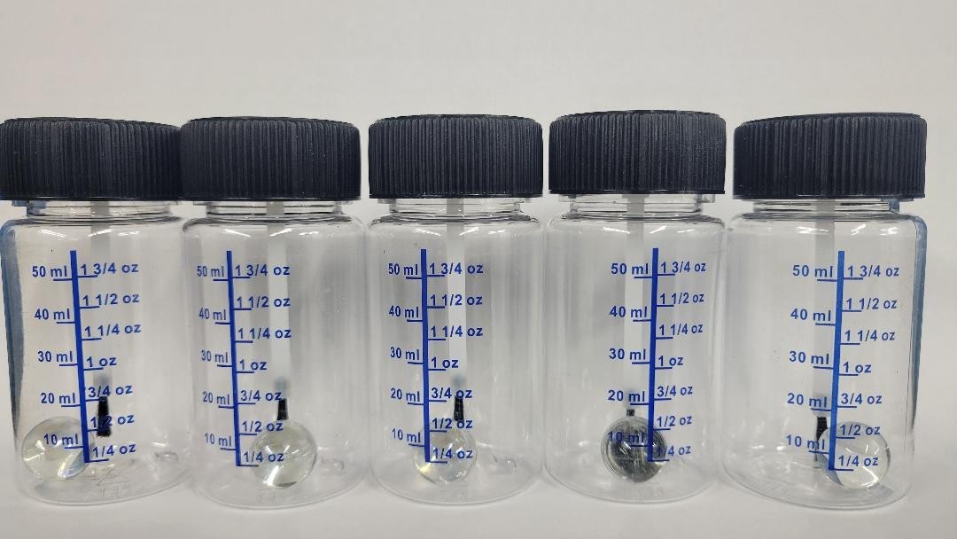 5 pack of Touch Up Paint Bottles with Brush, 2 ounce capacity. Free Shipping !