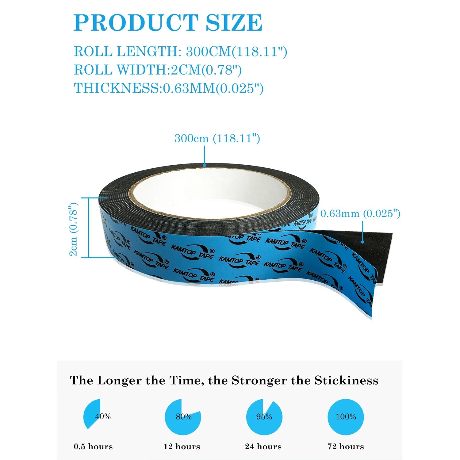 3M VHB 5925 Double Sided Tape Heavy Duty Mounting Tape for Car, Home and Office