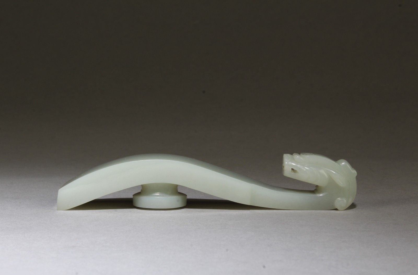 Antique Chinese White Jade Belt Hook