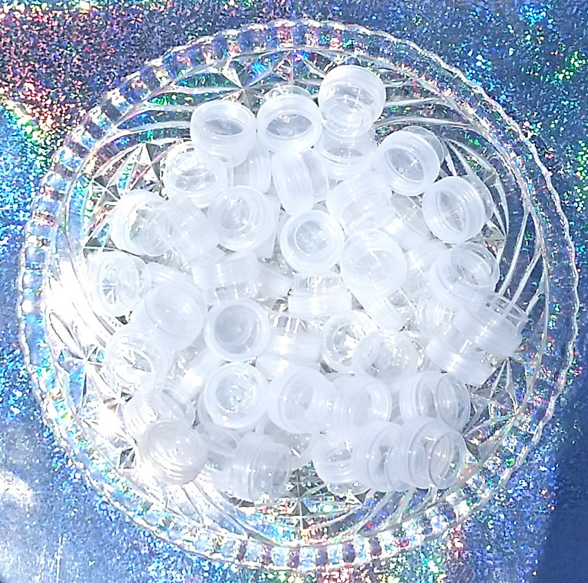 50 Tiny JARS 1/4oz 1tsp Container posh 1tsp size 3301 Screw-Cap Lid DecoJars USA