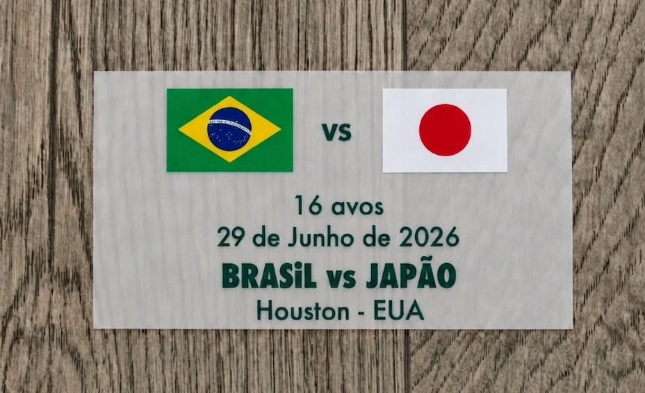 Mondial 2026 BRAZIL vs JAPAN Match Details Houston Patch Badge