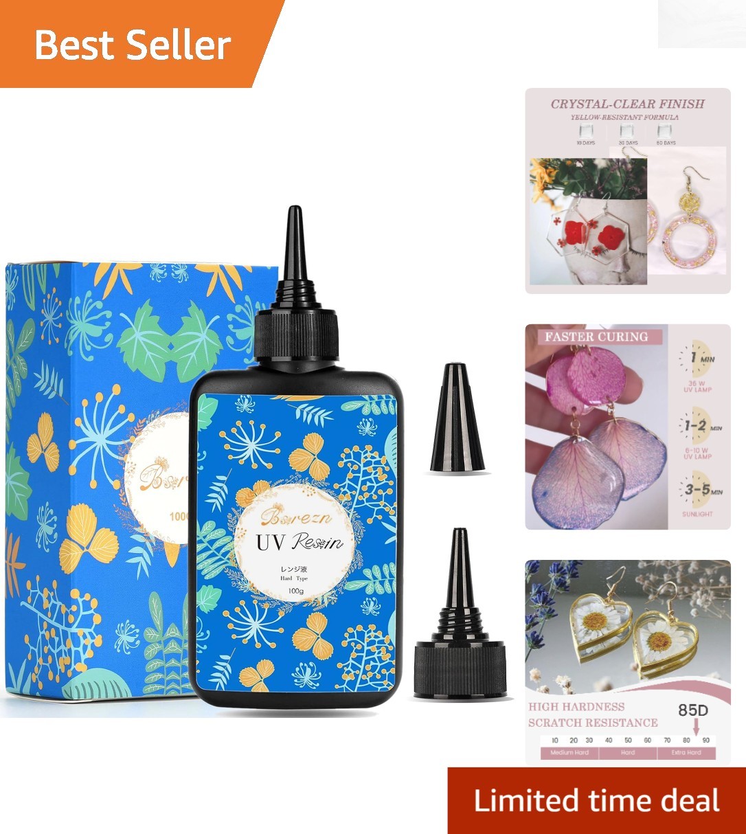 100g Low Viscosity UV Resin – Effortless Jewelry Crafting with Fast Curing Time