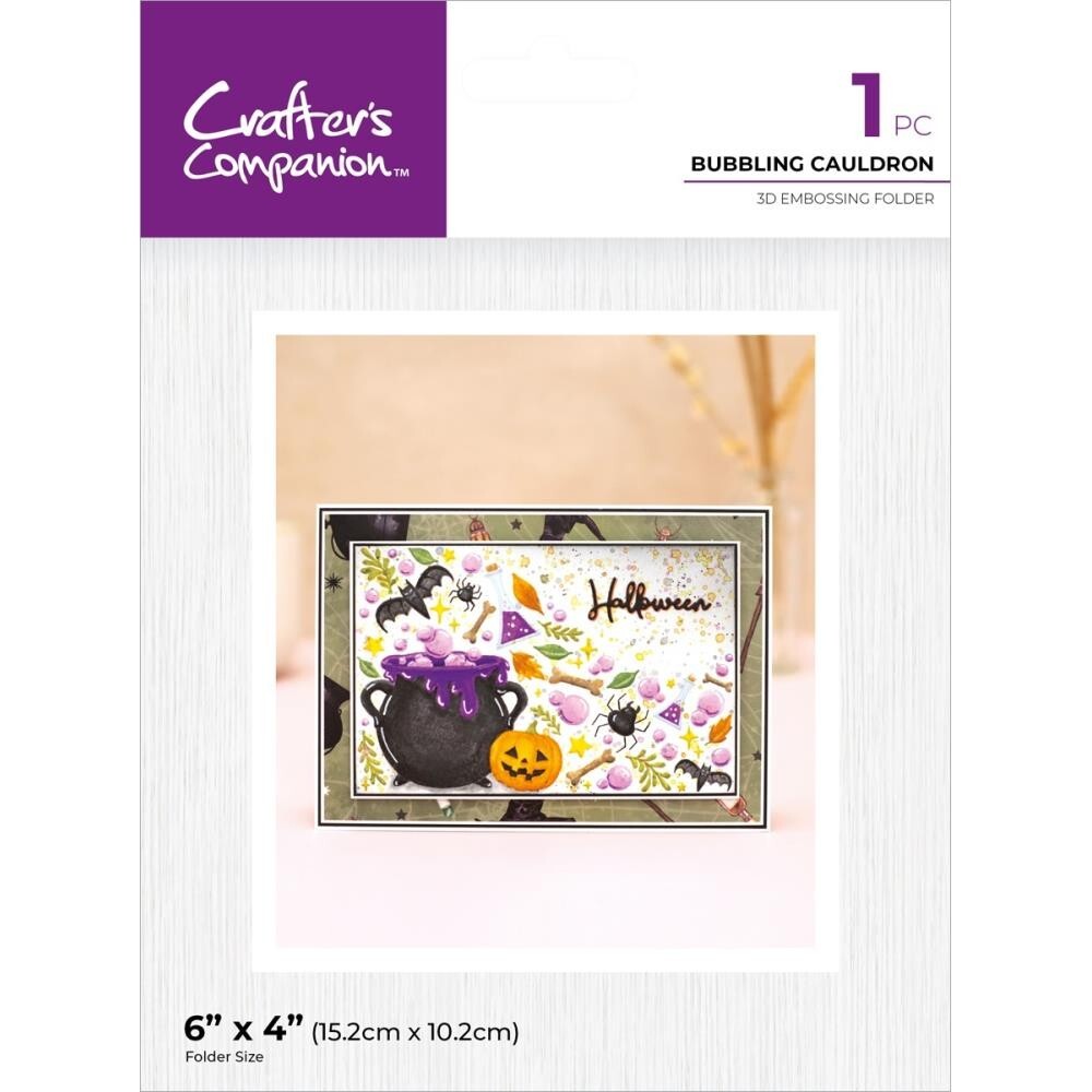 Crafter’s Companion 3D Embossing Folder Bubbling Cauldron
