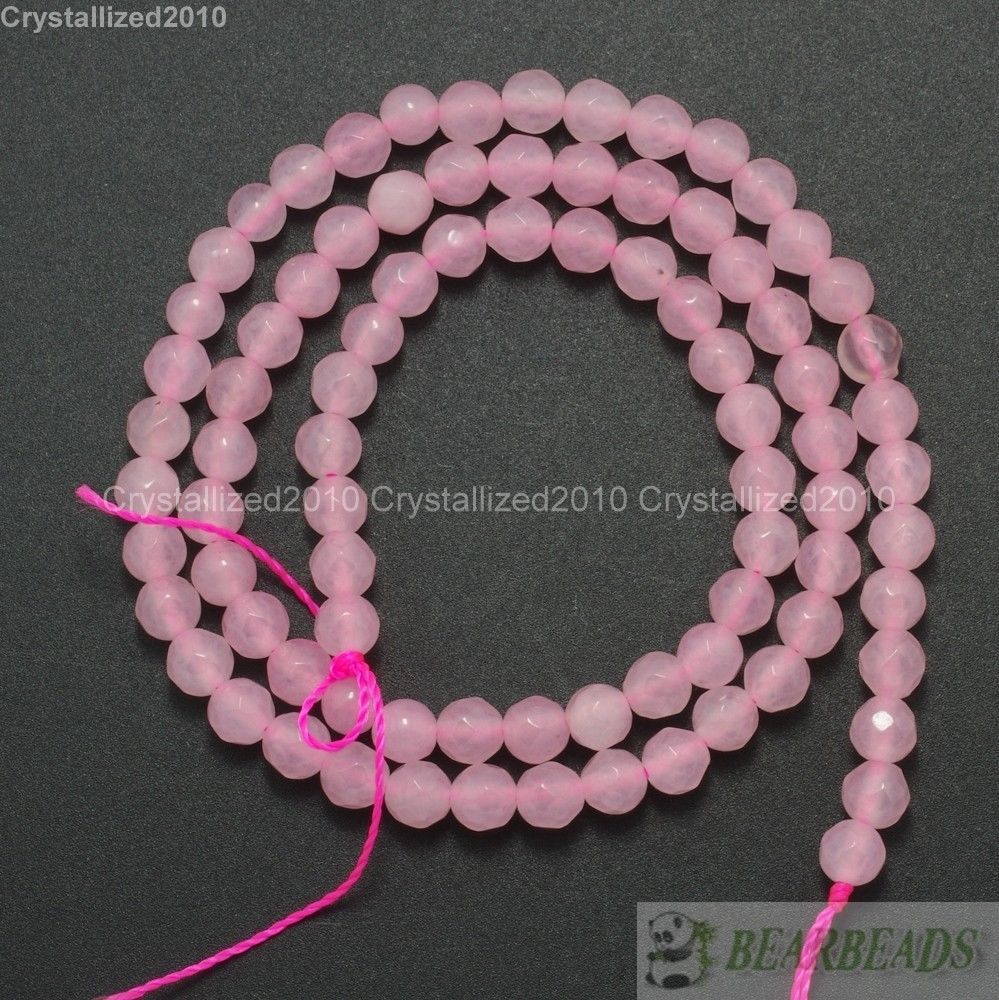 Natural Gemstones 6mm Faceted Round Loose Beads Strand 15” ~ 16” Pick Stone
