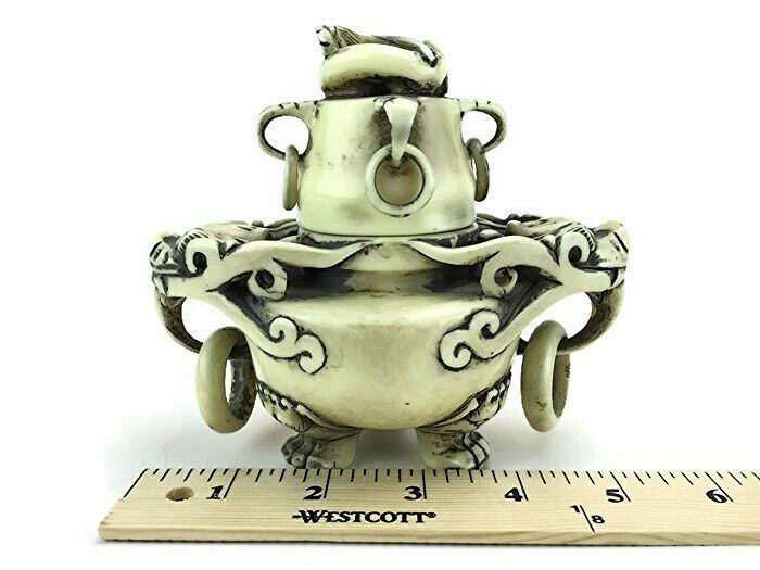 Incense Cone Burner Holder Asian Foo Temple Dogs Rings Scent Resin