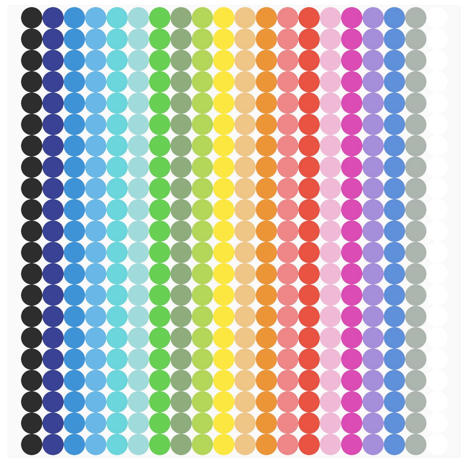 6720 Pcs Small Dot Stickers Round Color Coding Labels Circle Dot Stickers Label