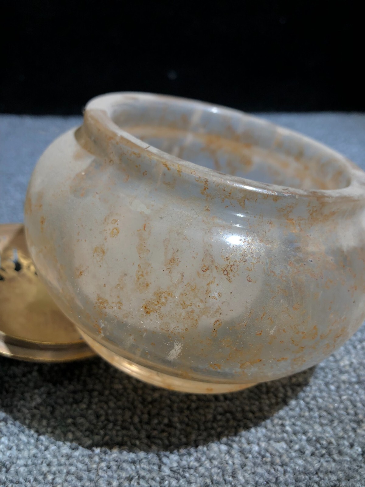 Chinese Antique coloured glaze pot handmade natural Old coloured glaze censer