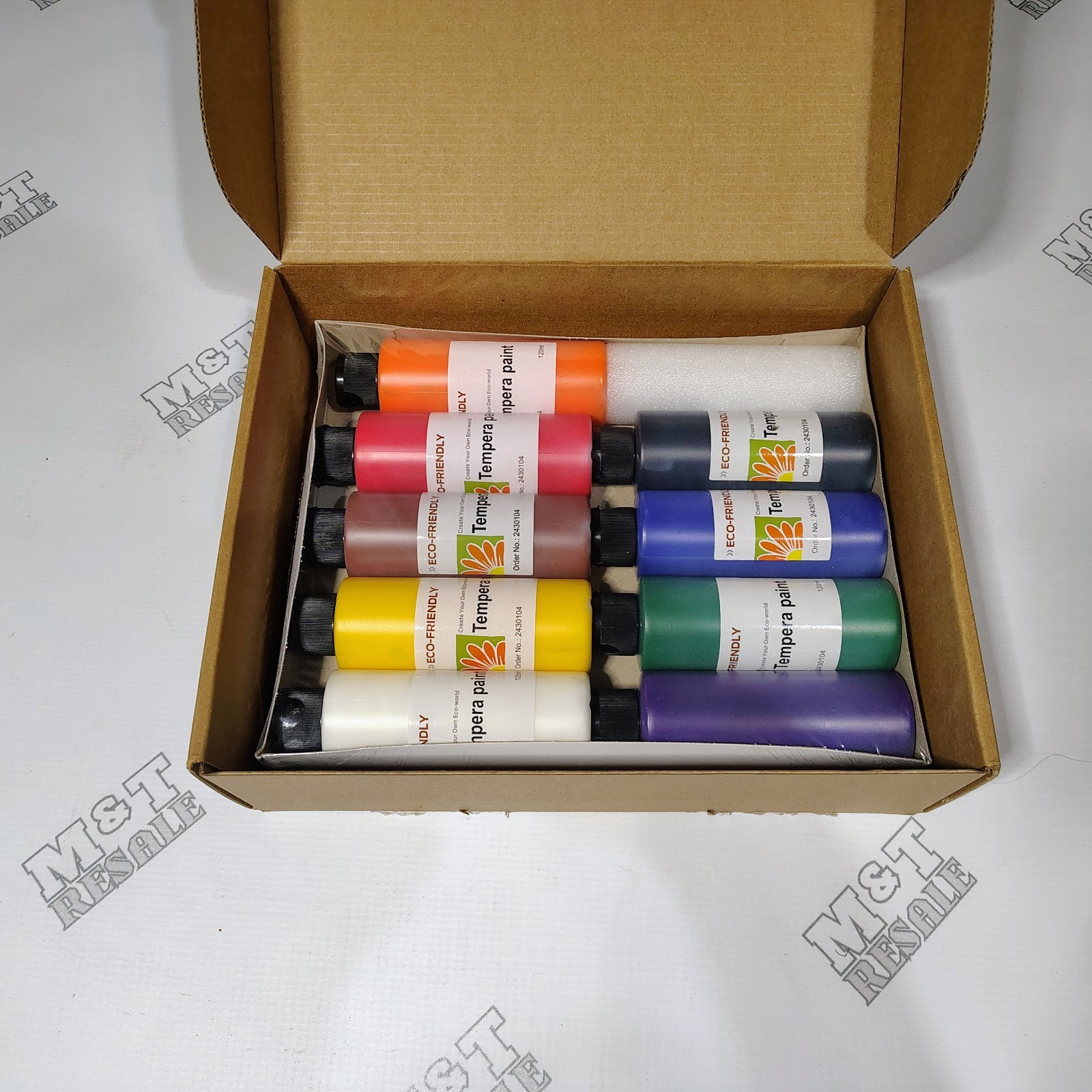 K12 Inc 9pc Eco Friendly Tempera Paint Set 120ml Each *Factory Sealed*