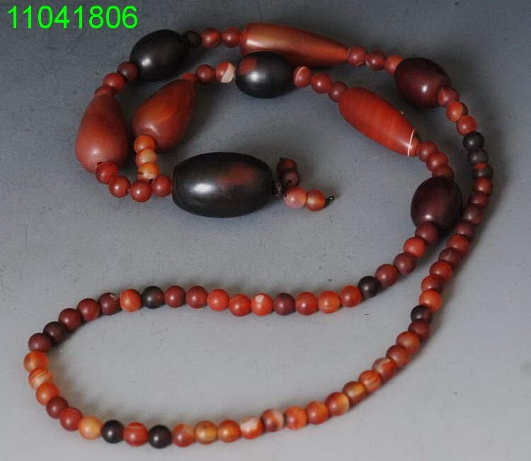 Charm China red Agate Beads Necklace! Ethnic style Simple and elegant string