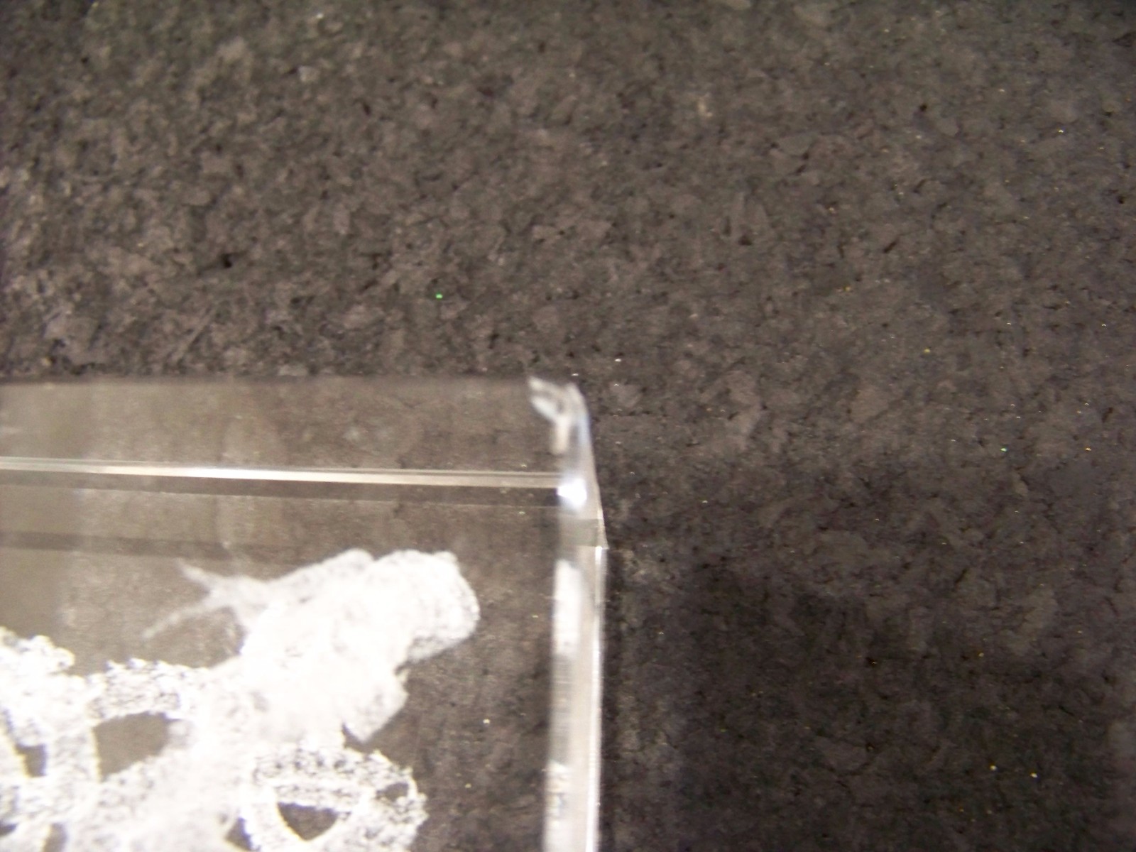 Chinese Dragon block internal laser etch design