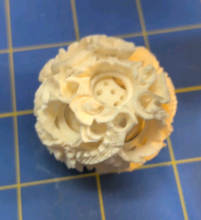Chinese Carved Layered Dragon Magic Ball